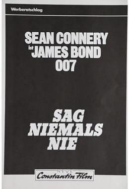 James Bond 007 - Sag niemals nie - Pressemappe