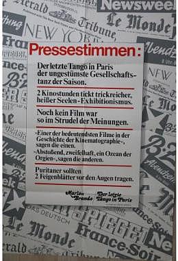 Letzte Tango in Paris, Der - Presse A1