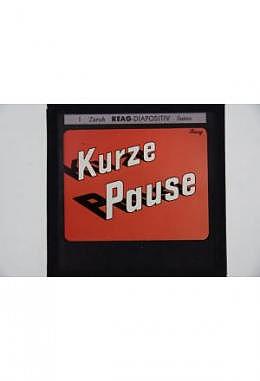 Diapositiv - Kurze Pause