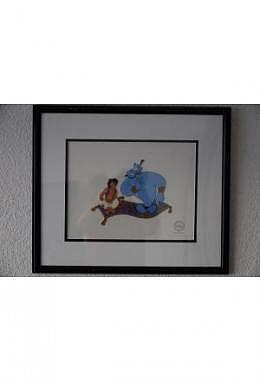Walt Disney SeriCels - Aladdin, Abu and the Genie