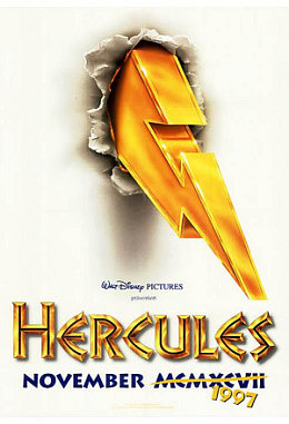 Hercules - Disney Motiv B A1 mit Autogramm