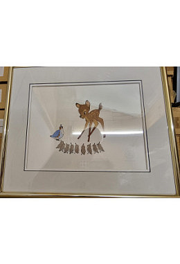 Bambi mit Vögel