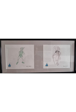 Disney Handzeichnung Peter Pan