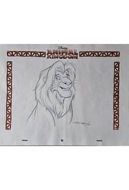 Disney Handzeichnung The Lion King Mustafa