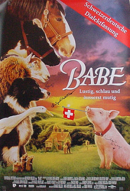 Ein Schweinchen namens Babe - CH Version Signiert